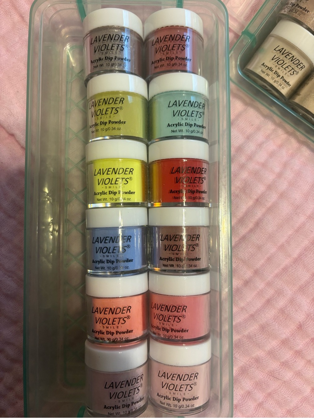 Lavendar Violets Dip Powder and more Nail Art Cases includes